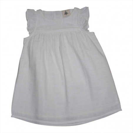 Robe sans manche lange blanc Hortense